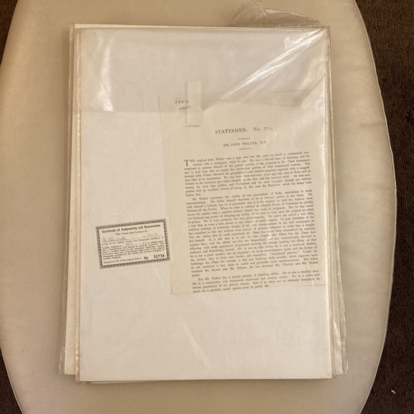 1881 Vanity Fair Spy “The Times” Lythograph - Picture 9 of 9